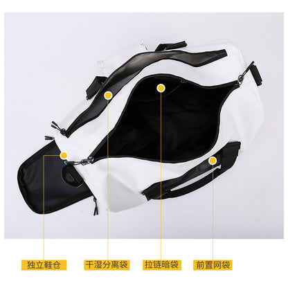 New Dry and Wet Separate Fitness Bag Portable Large Capacity Waterproof Sports Luggage Bag Large Capacity Travel Bag Printed Logo
